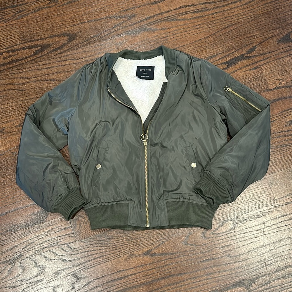 Love Tree green jacket